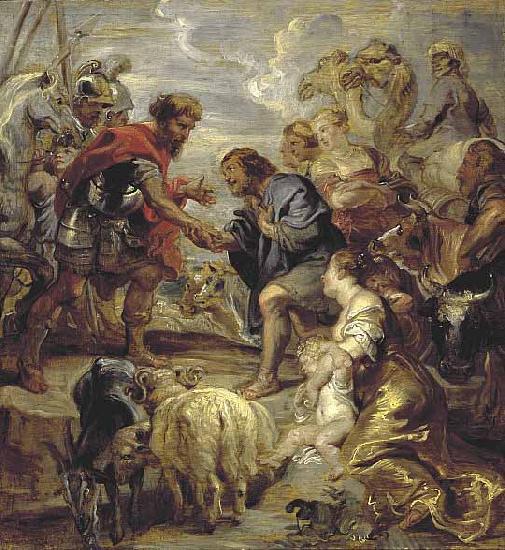 Peter Paul Rubens The Reconciliation of Jacob and Esau oil painting image